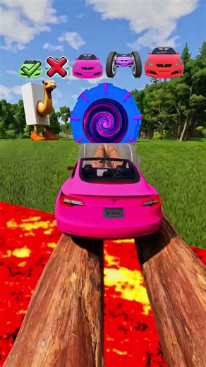 Big and Small Cars vs Jump Challenge - BeamNG.Drive #shorts #beamng