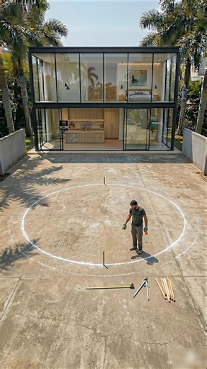 Timelapse of Pool Construction | Satisfactory Construction of a Circular Pool