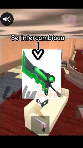 No se por que se escucho asi al final😭😭 BUENO SE INTERCAMBIA BIOBLADE #parati #roblox #apoyo #mm2