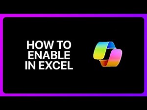 How To Enable Microsoft Copilot In Excel Tutorial