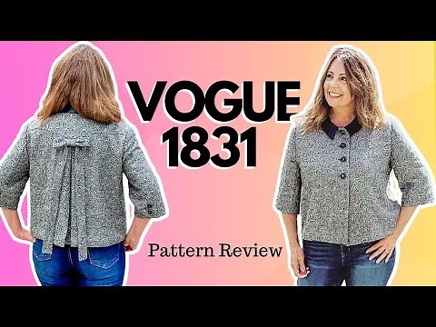Vogue 1831 Designer Inspired Jacket SEWING PATTERN REVIEW