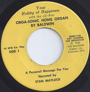 Various - Your Hobby Of Happiness With The All-New Orga-Sonic Home Organ By Baldwin