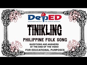 TINIKLING - PHILIPPINE FOLK SONG (PLUS INSTRUMENTAL AND LYRICS)