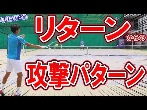 ＜理想的なテニス①＞リターンからの攻撃パターンを徹底解説！【テニス】 Tennis Retern Game