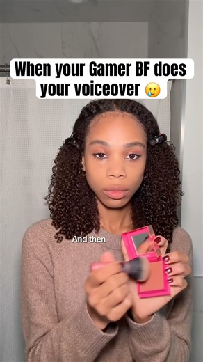 Why was he SO GOOD at this lowkey?? 😭 #grwm #makeup #boyfriendvoiceover #gamerbf #makeuphacks
