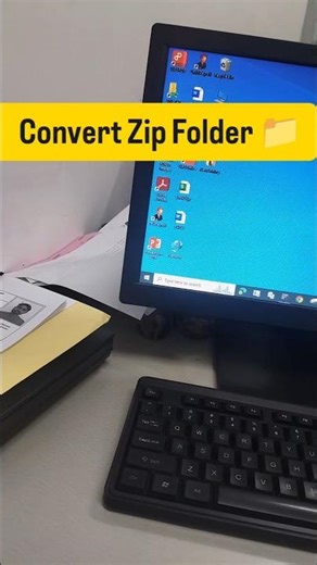 How to create Zip Folder 📁 #shortsfeed #zip #computer