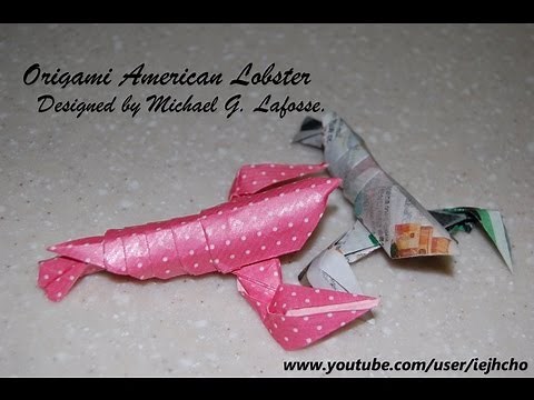 Origami American Lobster - How to fold an origami Lobster