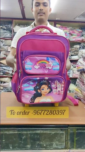 Princess Premium Trolley Bags for Kids 👦👧 | 6 Color Options | Travel-Ready Backpacks with Wheels 🧳
