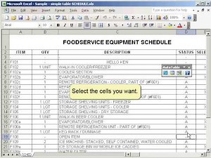 How to import the selected range or cells from Excel to AutoCAD