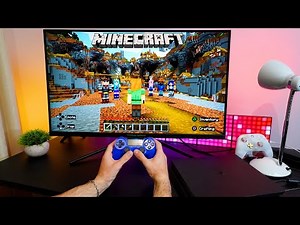 Minecraft On PS4 Slim In 2025 | POV Gameplay Impression