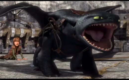 驯龙高手1-Toothless感知Hiccup有危险前去相救