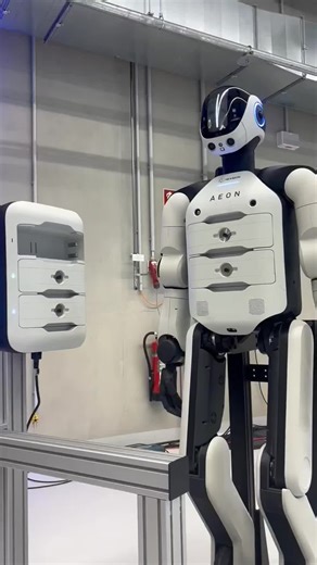 Robot interchange its battery alone. #robot #battery