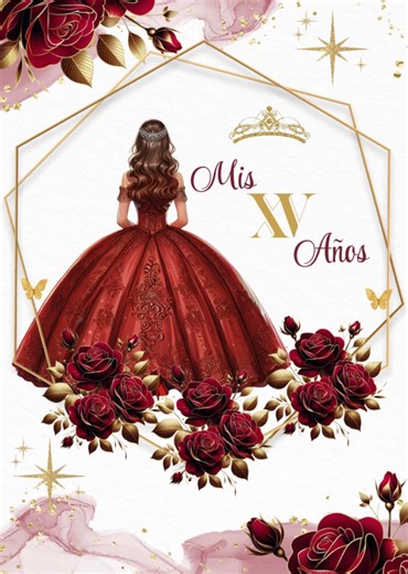 Invitación Digital Personalizada para Quinceañeras