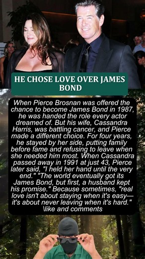 HE CHOSE LOVE OVER JAMES BOND