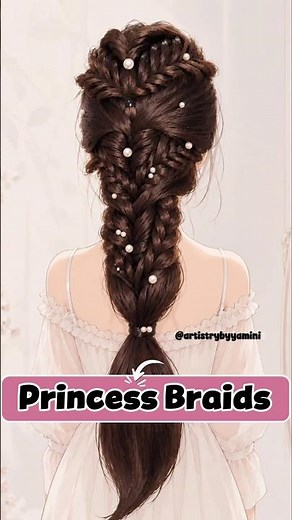 Elegant Pinterest Braid Hairstyle ✨ | Easy Hair Tutorial #Shorts #hairstyle