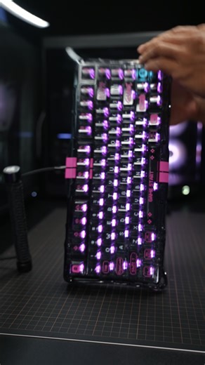 Sleek design, insane typing feel 🔥 Level up your game with the Mercury V75 Lite HE. . . . . #GravaStar #gravastarv75 #HEKeyboard #MagneticSwitchKeyboard #HEKeyboard #HallEffectSwitches #gamingkeyboard #gaming #pcgaming #gamers #gamingsetup #setup #desksetup | GravaStar