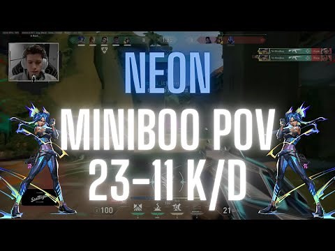 TH MiniBoo POV Neon on Lotus 23-11 K/D (VALORANT Pro POV)
