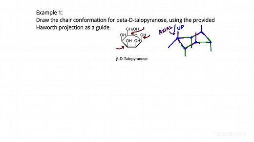 Drawing Chair Conformations | Chemistry | Study.com