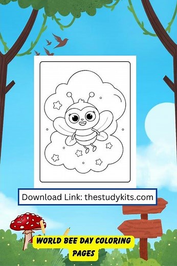 World Bee Day Coloring Pages Celebrate Bees with Coloring Activities