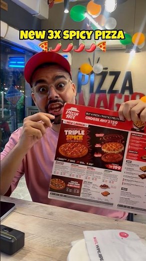 Can We Tolerate New 3X Spicy Pizza of Pizza Hut 🌶️🍕 #foodchallenge