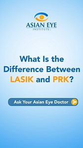 1.9K views | LASIK and PRK both use lasers to reshape the cornea, but in different ways. LASIK creates a thin flap in the cornea, while PRK removes the outer layer, which regrows over time. Both procedures effectively correct vision issues like nearsightedness, farsightedness, and astigmatism. The best option depends on individual eye health, corneal thickness, and lifestyle. Ask us about these refractive procedures today! | Asian Eye Institute | Facebook