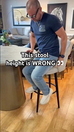 This Stool Height is WRONG 👀 Counter Height vs Bar Height Explained #shorts