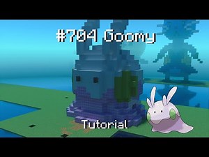 How to build a Pokémon Goomy statue in Minecraft (Tutorial)