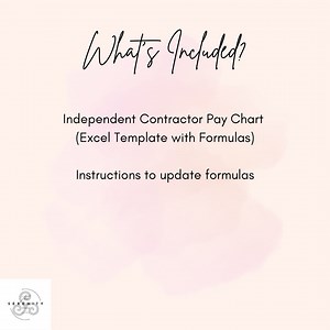 Therapist Independent Contractor Pay Chart - Etsy UK