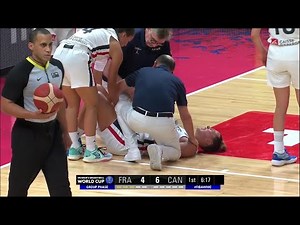 Player Down In Pain After Taking Knee To Groin During France vs Canada | World Cup 2022