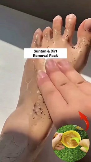 1.2M views · 8.5K reactions | Clean Feet Dirt & Tanning Easily - Fair Feet Tips & Trick . . . #dirt #tanning #feetdirtcleaning #fairfeettips #feetcare #reelsviralシ #reelsfypシ #fbreelsfypシ゚ #reelsvideoシ #reelschallenge | Natural Beauty Remedy | Facebook