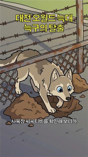 비도 오는데 어디 갔니...💧 대전 오월드 늑대 늑구의 탈출 🐺
