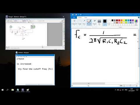 Op-Amp | High Pass Filter 2nd Order Circuit Simulation in Multisim