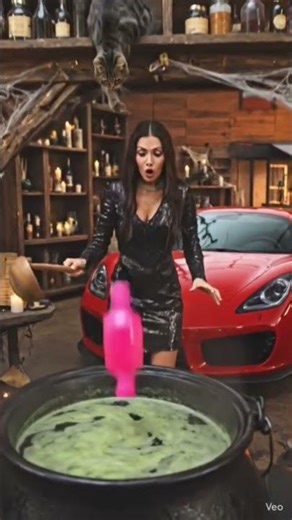 UK girl with Ferrari and cat magic #catgirl#ferrari#magic