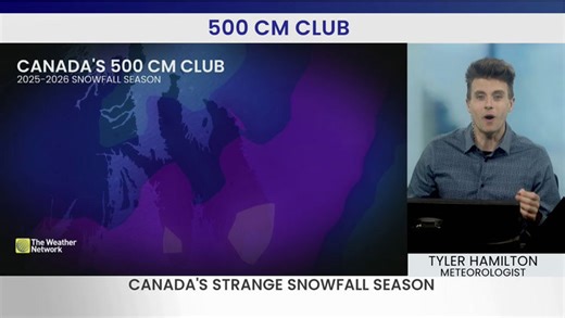 Canada's strange snowfall season: A record-breaking winter