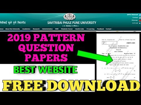 How to Download SPPU Questions Papers | 2019 Patter Questions Papers of Pune University | SPPU