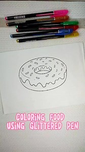 167 | Let's do simple coloring for kids☺️ #colorful #coloringpages #coloringbook #blessed #thankful #StarsEverywhere #reelsvideo #forkids #paper #cute #donuts #FoodColouring #art #hobby #satisfying | Paper Pen and Scissor