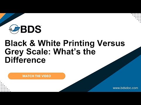 Black and White Versus Grey Scale Printing | The Difference