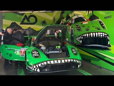 2026 ROAR Before the Rolex 24 IMSA testing GTD Pro & GTD: Night Practice, Garage, on track video