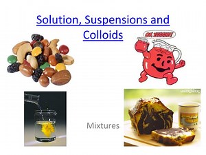 Solution, Suspensions and Colloids - SlideServe