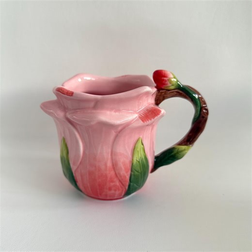 Pink Rose Flower Ceramic Mug New - Etsy