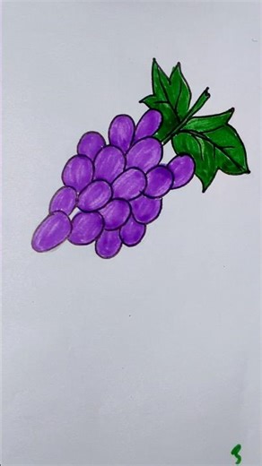 Grapes drawing 🍇 #grape #easydrawing #pencildrawing #drawingstyles
