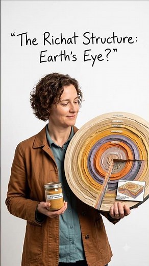 Why Is the Richat Structure Called the Eye of the Sahara? #RichatStructure #sahara