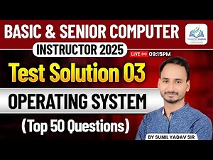 Operating System Top 50 Questions | Basic & Senior Computer Instructor Test Solution Part 3