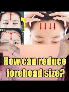 How can I reduce my forehead size? fix a big forehead naturally ! Face Yoga.🤗