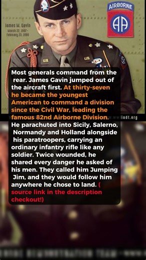 Youngest general jumped first out of the plane #short #history #ww2