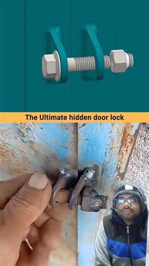 Simple but Brilliant Mechanical Lock Mechanism 🤯🔩 #EngineeringShorts #mechanical #tools #automobile