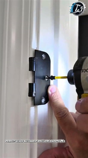 Perfect Hinge Alignment Delivers Smooth Performance 🔧✨ #HomeImprovement #Craftsmanship #Building