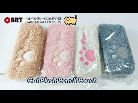 2026 Plush Cat Paw Pencil Case | Softest Winter Stationery Ever! #pencilpouch #backtoschool