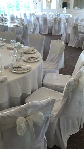 Made to measure cotton chair covers elegant and simplistic table decor