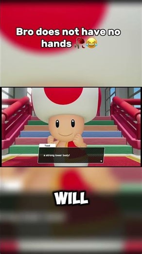 Toad's most UNHINGED moments 💀 #mario #toad #shorts